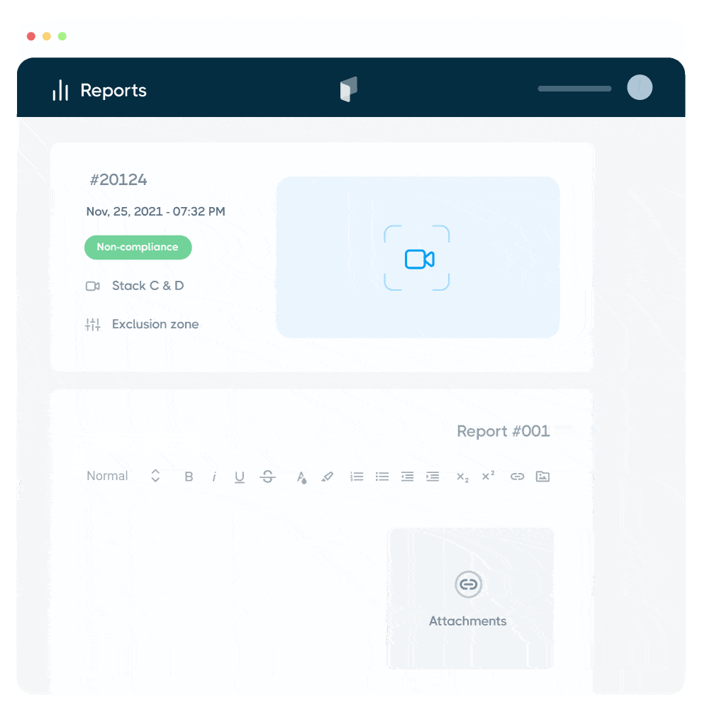 EHS AI Reporting dashboard logistic