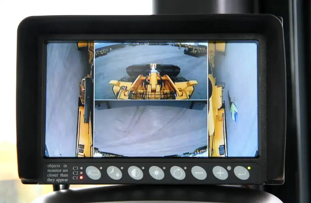 360 Panoramic View AI Reach Stackers